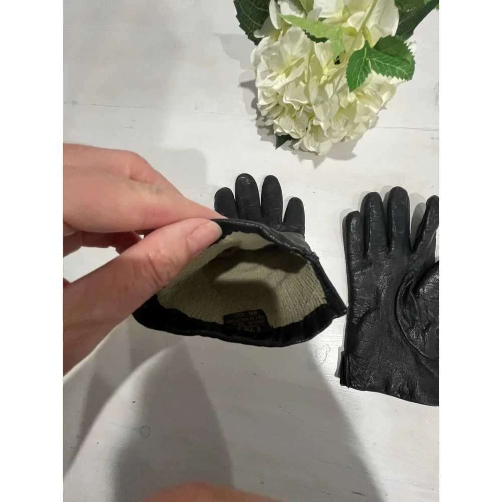Womens Leather Gloves Acrylic Lined Winter Driving‎